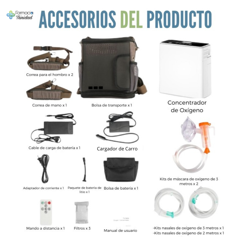 Concentrador de Oxígeno Portatil Ziqing