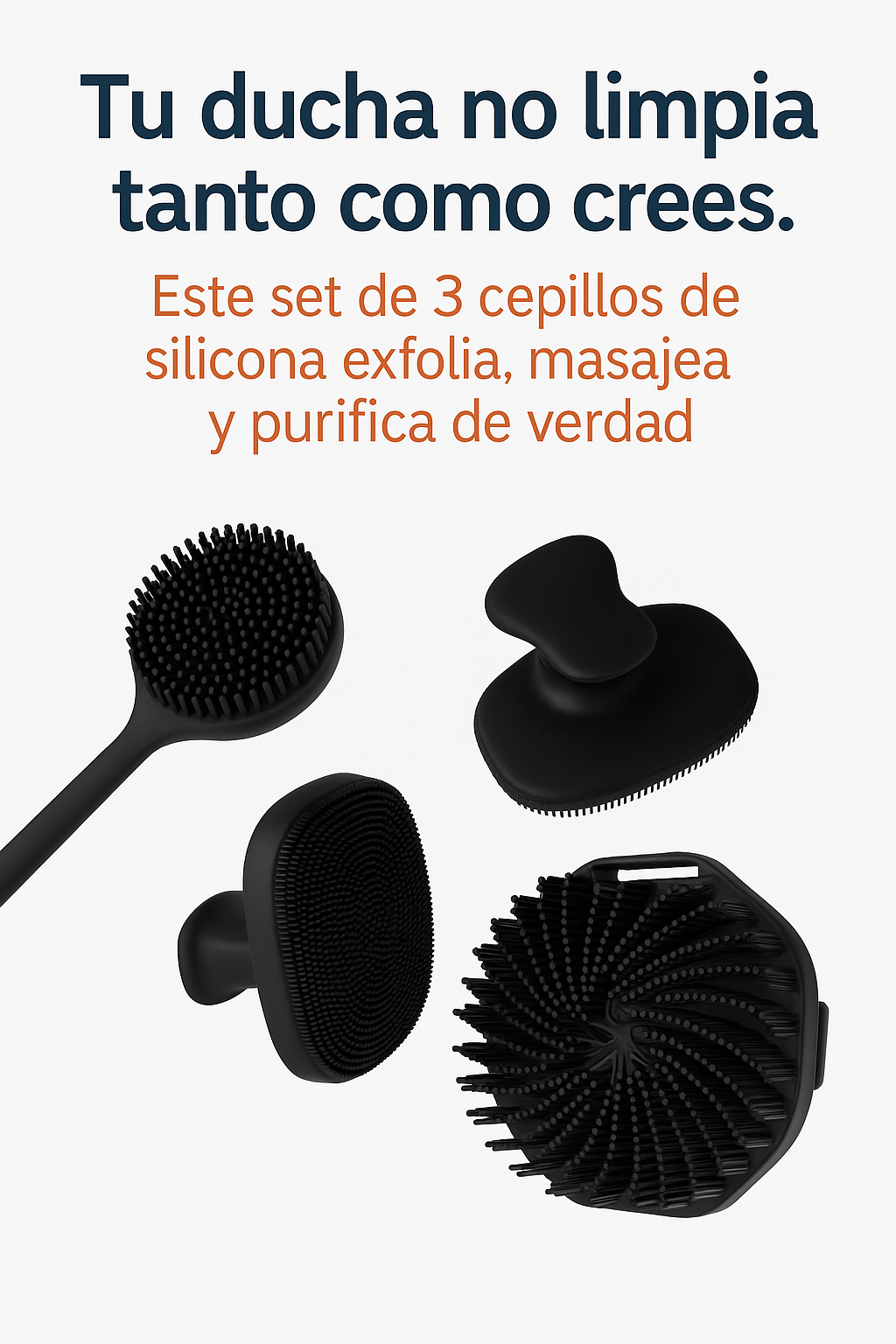 Cepillos corporales de silicone