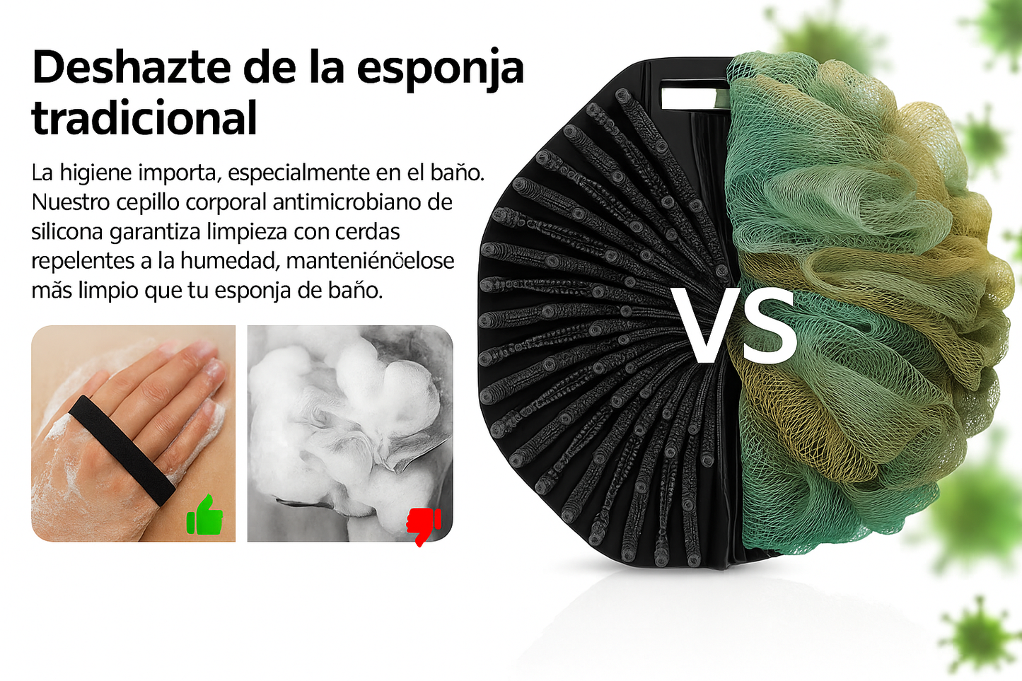 Cepillos corporales de silicone